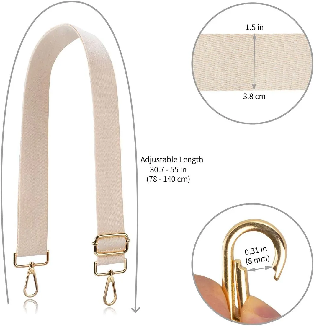 Allzedream Crossbody Bag Strap Soft Adjustable Replacement Purse Straps