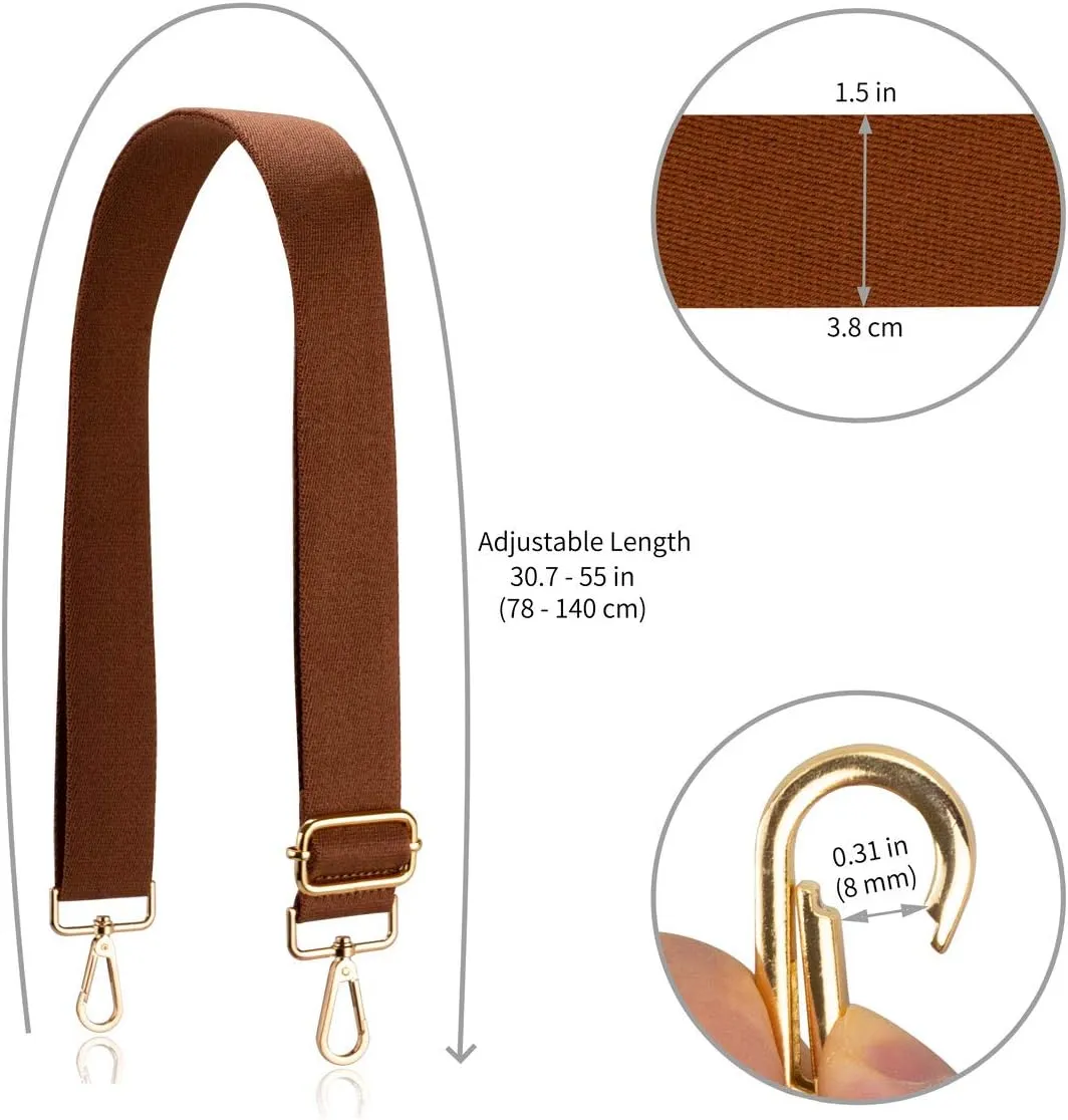 Allzedream Crossbody Bag Strap Soft Adjustable Replacement Purse Straps