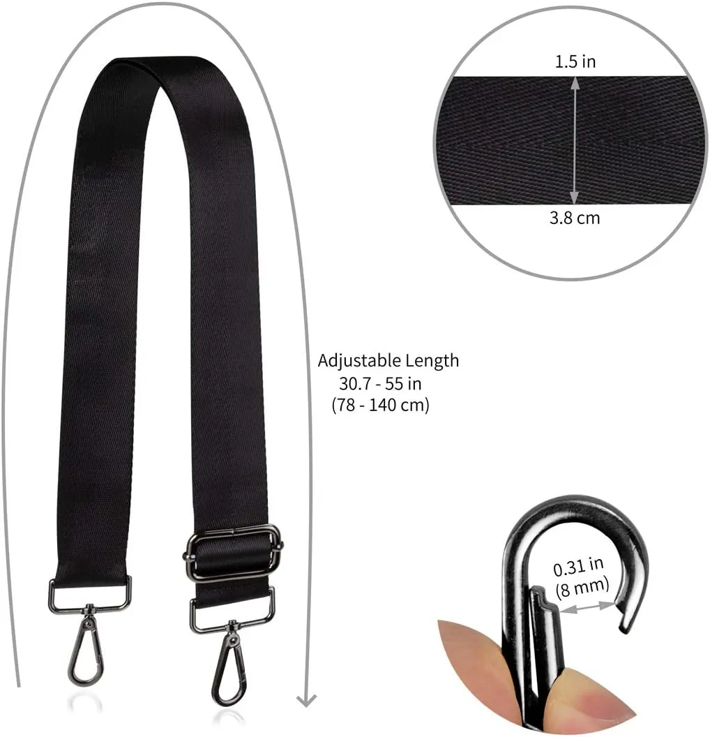 Allzedream Wide Purse Strap Replacement Crossbody Shoulder Bag Adjustable