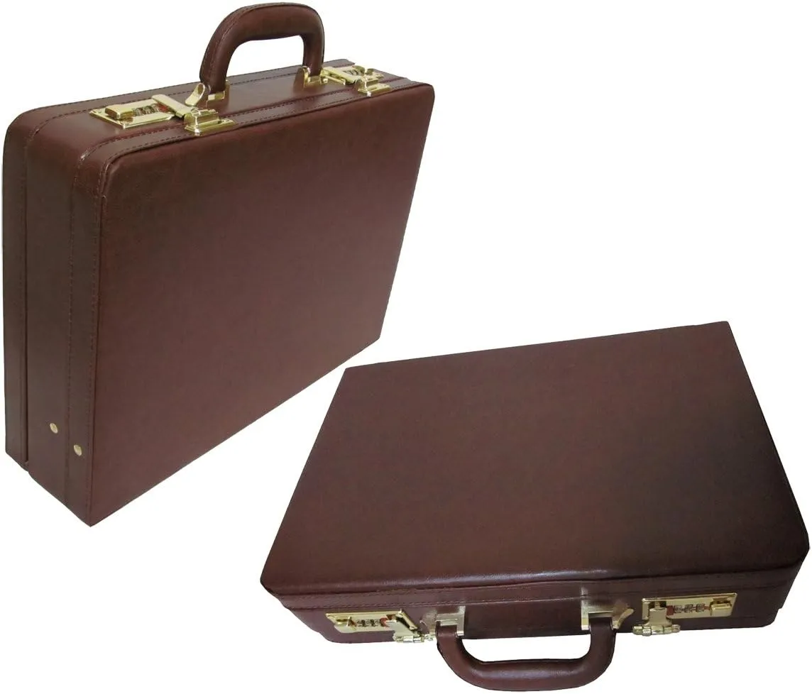 Amerilether Large Expandable Faux Leather Attach Case (#2894-89)