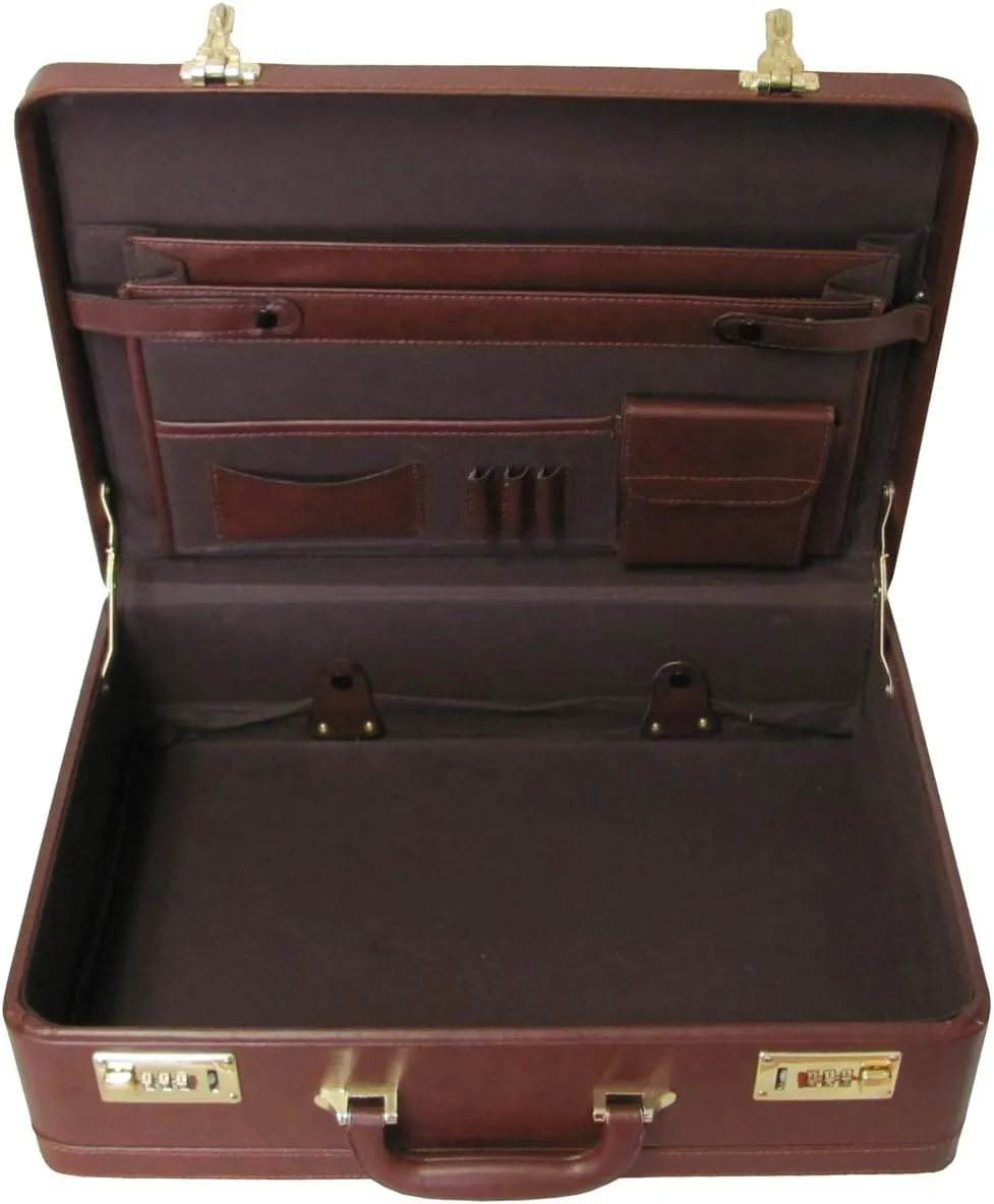 Amerilether Large Expandable Faux Leather Attach Case (#2894-89)