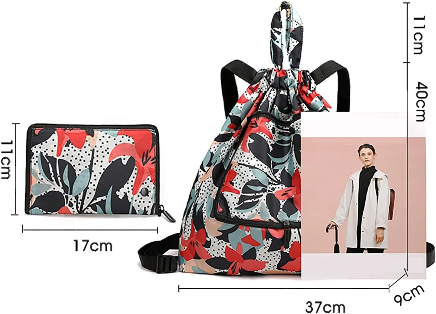 Beach Tote Bag Drawstring Seal Folding Sports Fitness Backpack Light Travel Day-Pack For Gym Outdoor Mens Beach Travel W