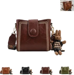 Bootara Bucket Bag, Women's Vintage Charm Bucket Bag, Crossbody Bag with Adjustable Shoulder Strap