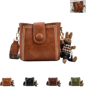 Bootara Bucket Bag, Women's Vintage Charm Bucket Bag, Crossbody Bag with Adjustable Shoulder Strap