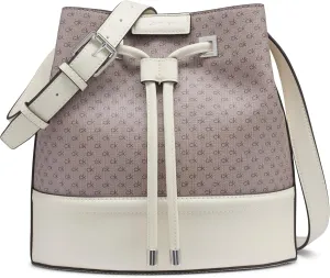 Calvin Klein Women's Ash Crossbody Bag  Vegan Leather, Monogram, 2 Pockets