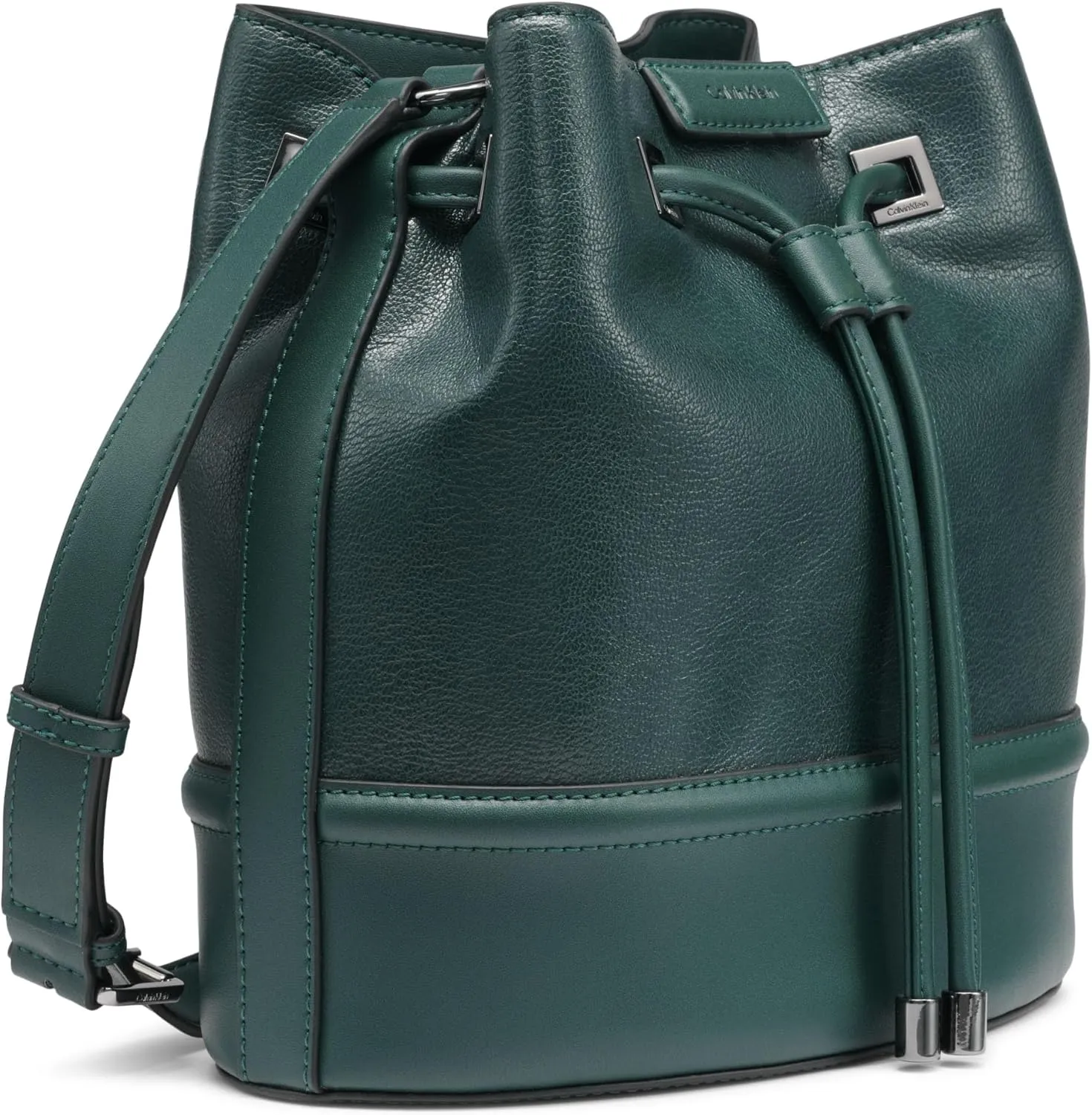 Calvin Klein Women's Ash Crossbody Bag  Vegan Leather, Monogram, 2 Pockets