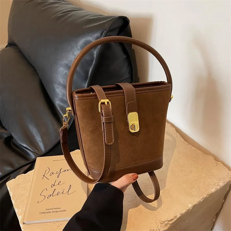 Classic Bucket Bag, Timeless Design with Adjustable Strap and Roomy Interior