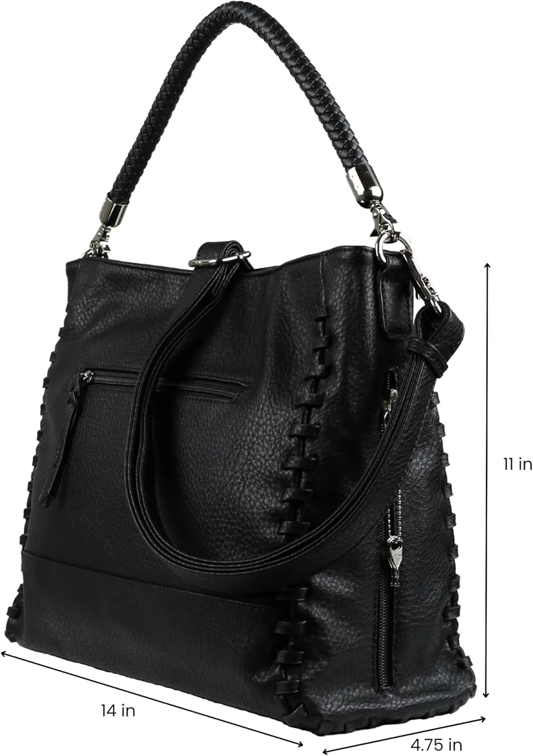 Concealed Carry Lily Purse for Women - Tote with Locking Zipper with Universal Holster for Gun