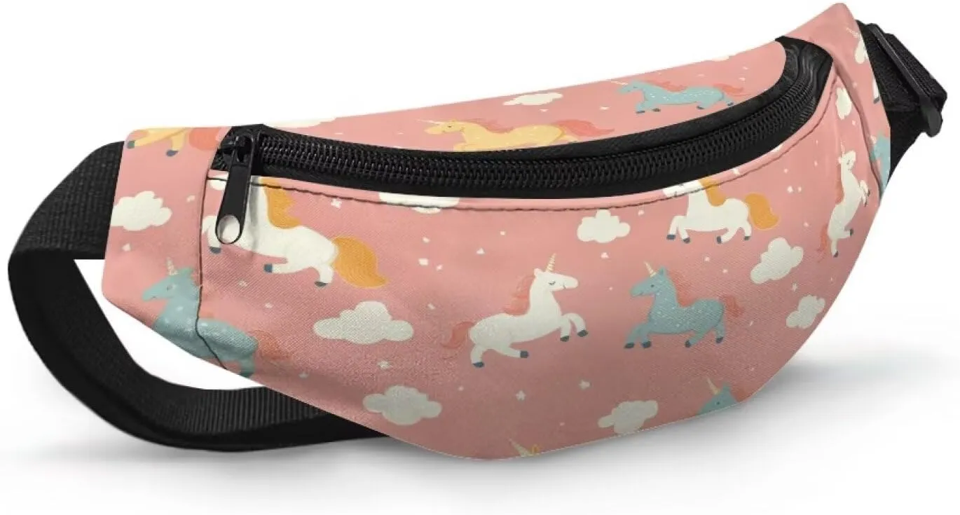 Cozeyat Cartoon Horse Girls Purses Age 8-10 Fanny Pack Kids Fanny Pack Belt Bag Hip Pack Girls Bum Bag Lightweight Chest Bag Small Travel Essential for Casual Running Traveling Hiking Gifts