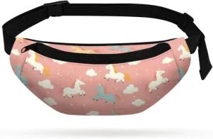 Cozeyat Cartoon Horse Girls Purses Age 8-10 Fanny Pack Kids Fanny Pack Belt Bag Hip Pack Girls Bum Bag Lightweight Chest Bag Small Travel Essential for Casual Running Traveling Hiking Gifts