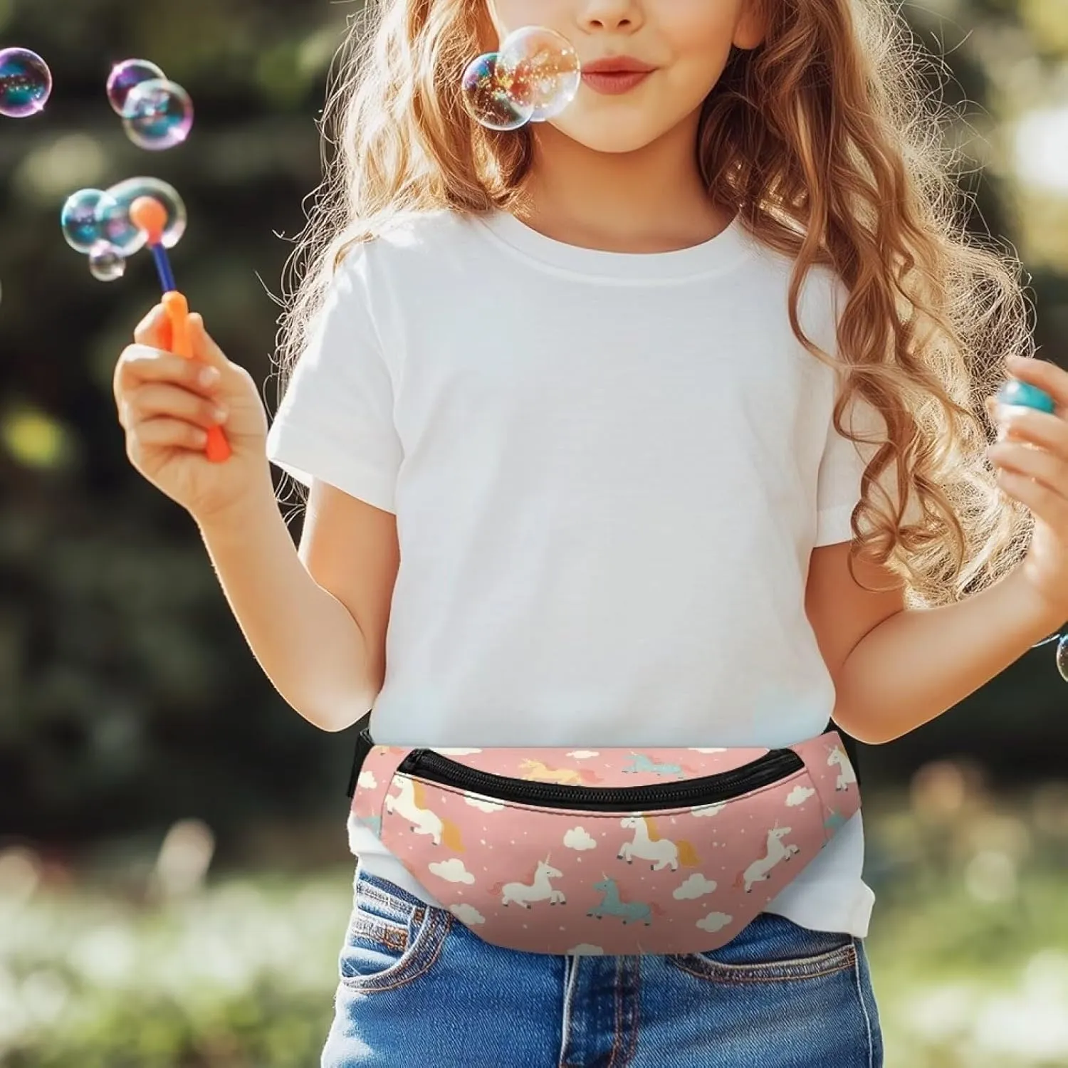 Cozeyat Cartoon Horse Girls Purses Age 8-10 Fanny Pack Kids Fanny Pack Belt Bag Hip Pack Girls Bum Bag Lightweight Chest Bag Small Travel Essential for Casual Running Traveling Hiking Gifts
