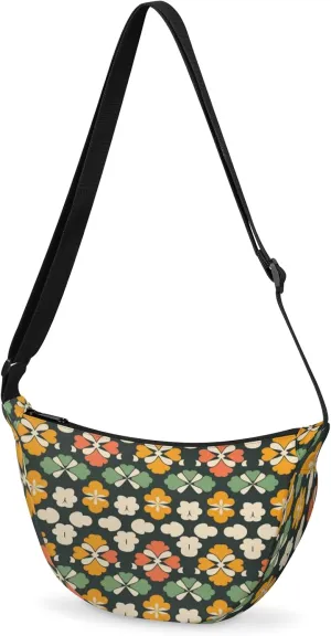 Crossbody Bag for Women Men, Lightweight Small Sling Hobos Dumpling Bag Crescent Purse, Crescent Moon Bags