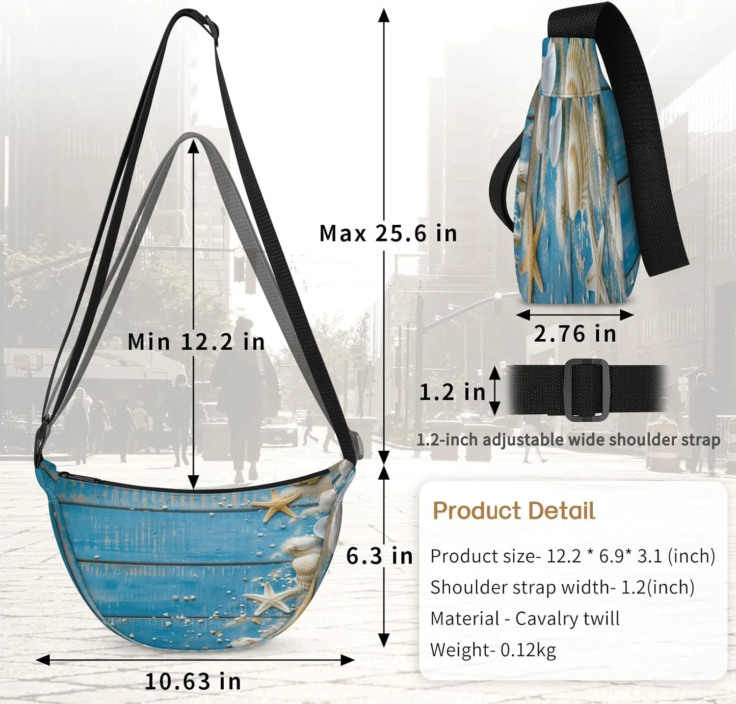 Crossbody Bag for Women Men, Lightweight Small Sling Hobos Dumpling Bag Crescent Purse, Crescent Moon Bags