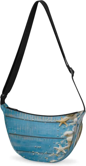 Crossbody Bag for Women Men, Lightweight Small Sling Hobos Dumpling Bag Crescent Purse, Crescent Moon Bags