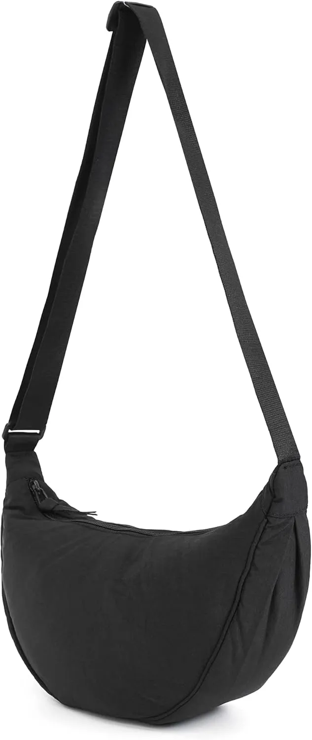 Crossbody Bag Hobo Sling Crescent Bag Women Men Trendy Small Shoulder Bag Purse Dumpling Bag Casual Handbag Adjustable Strap