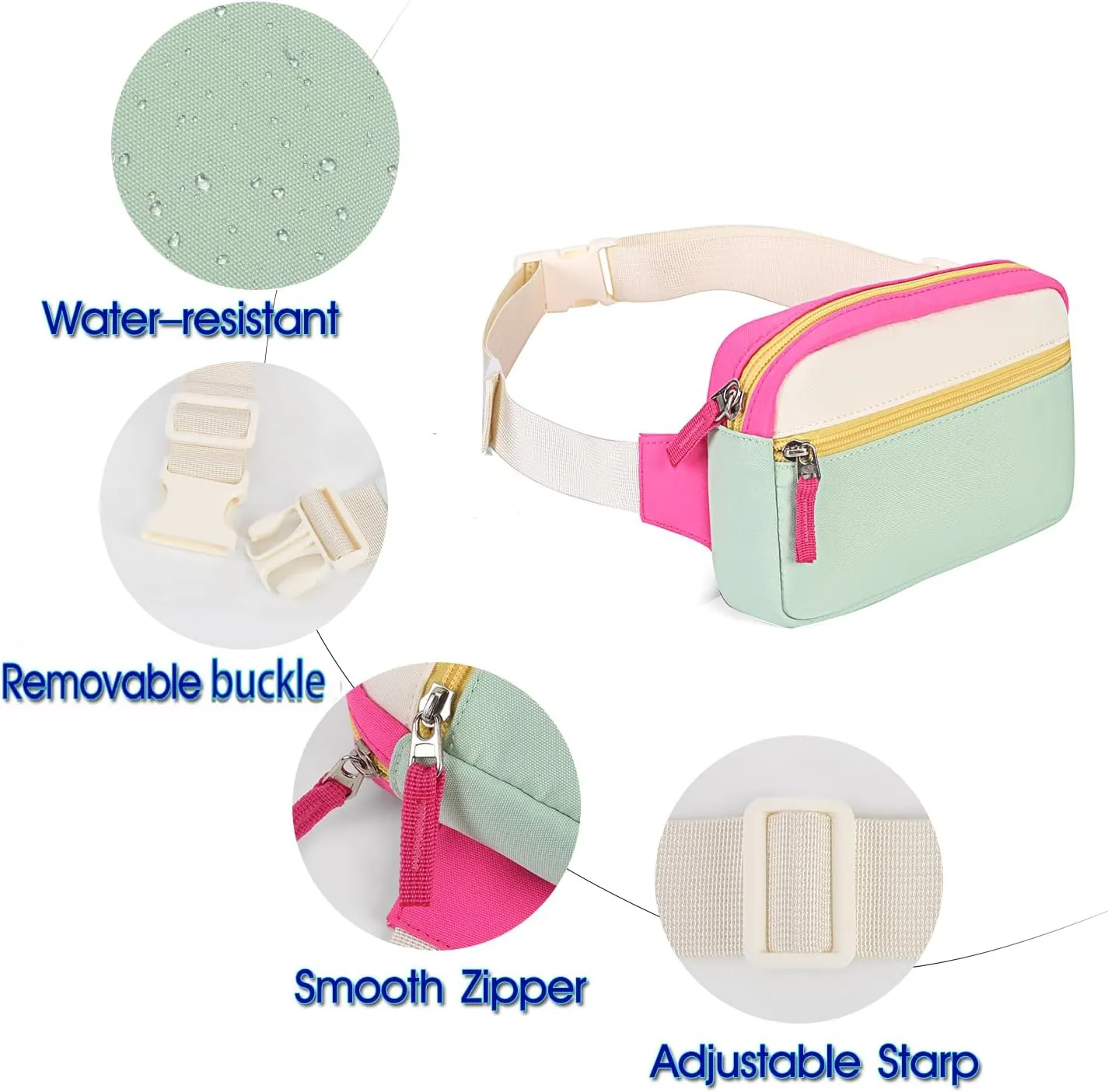 Fanny Pack for Teens, Belt Bag Cute Crossbody Waist Bag Gift