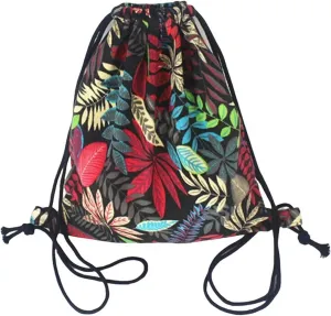 Fashion Gym Drawstring Travel Shoulder Bags Backpack Canvas Draw String Bucket Bag