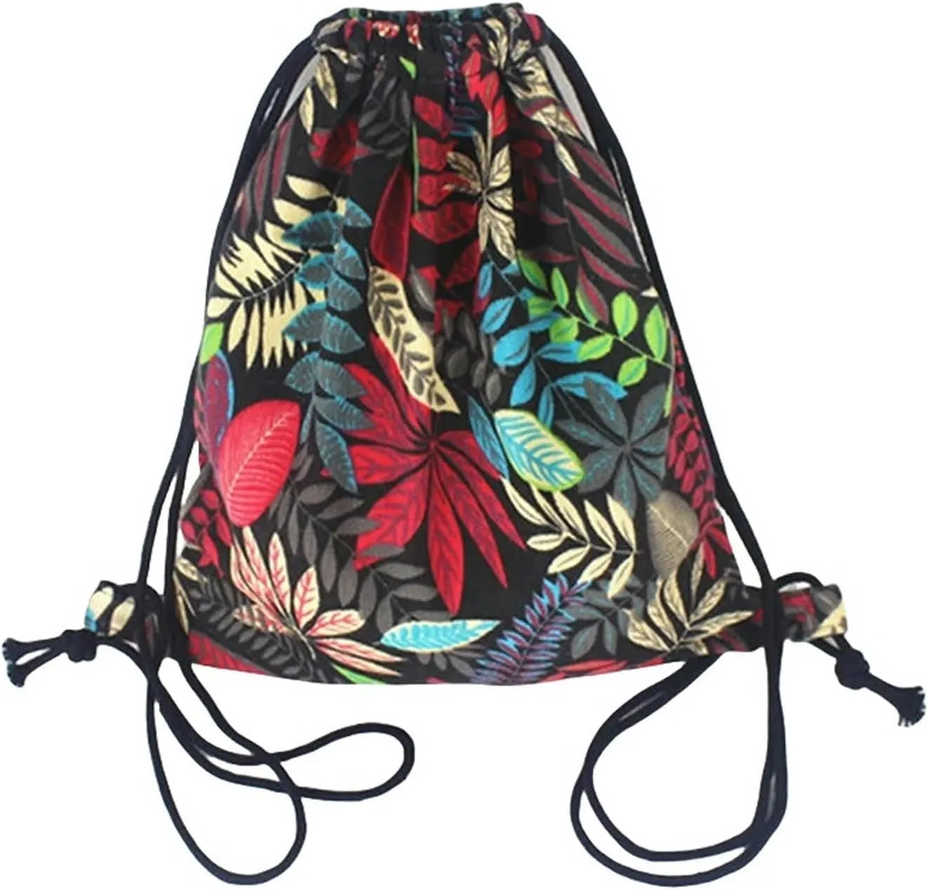 Fashion Gym Drawstring Travel Shoulder Bags Backpack Canvas Draw String Bucket Bag
