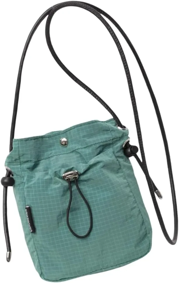 Fashionable Canvas Mobile Bag 2024 Drawstring Bucket Bag Crossbody Purse Casual Shoulder Bag for Adults and Students