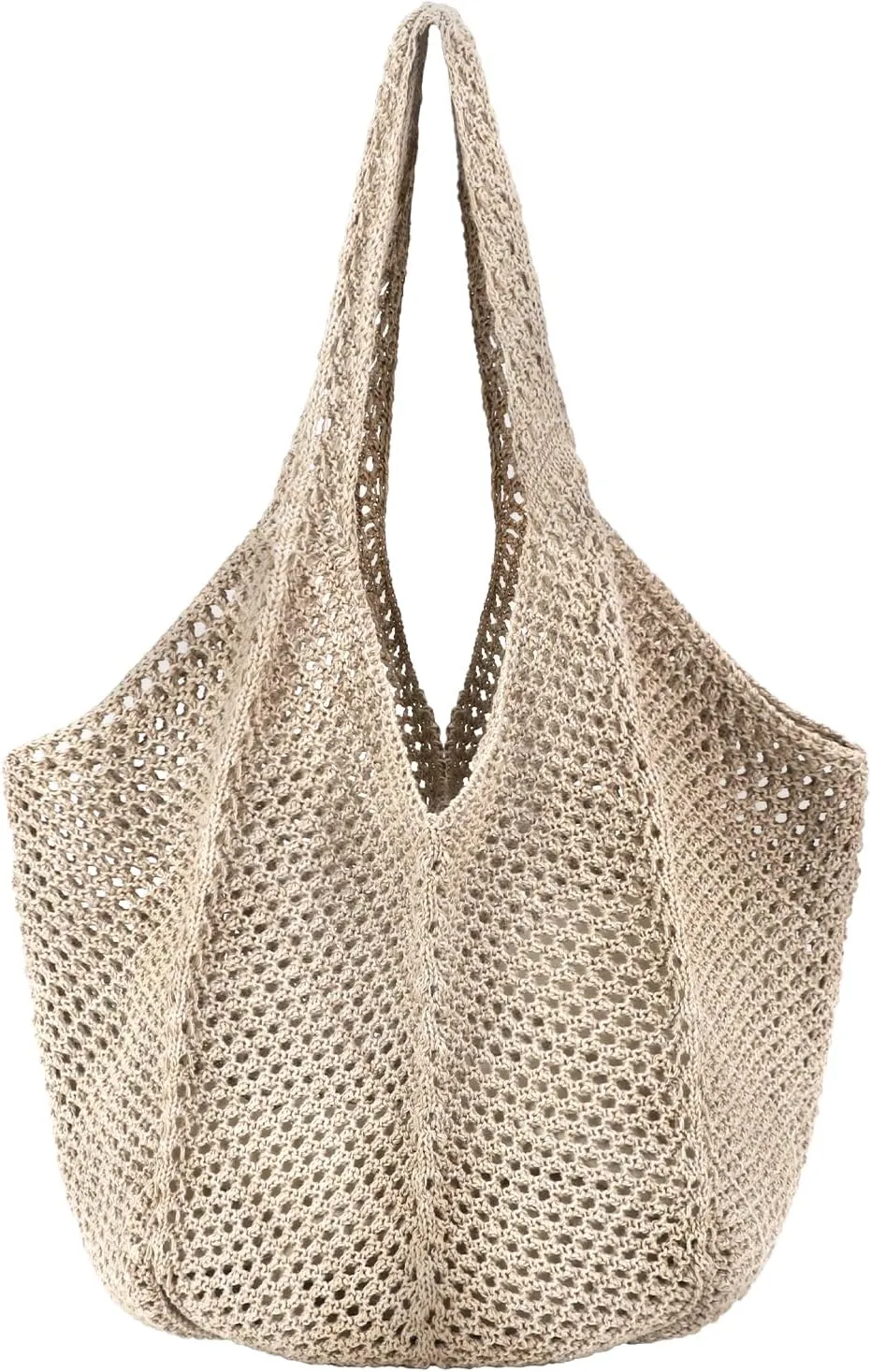 Hommtina Straw Beach Bag - Womens Crossbody Shoulder Vacation Purse for Summer