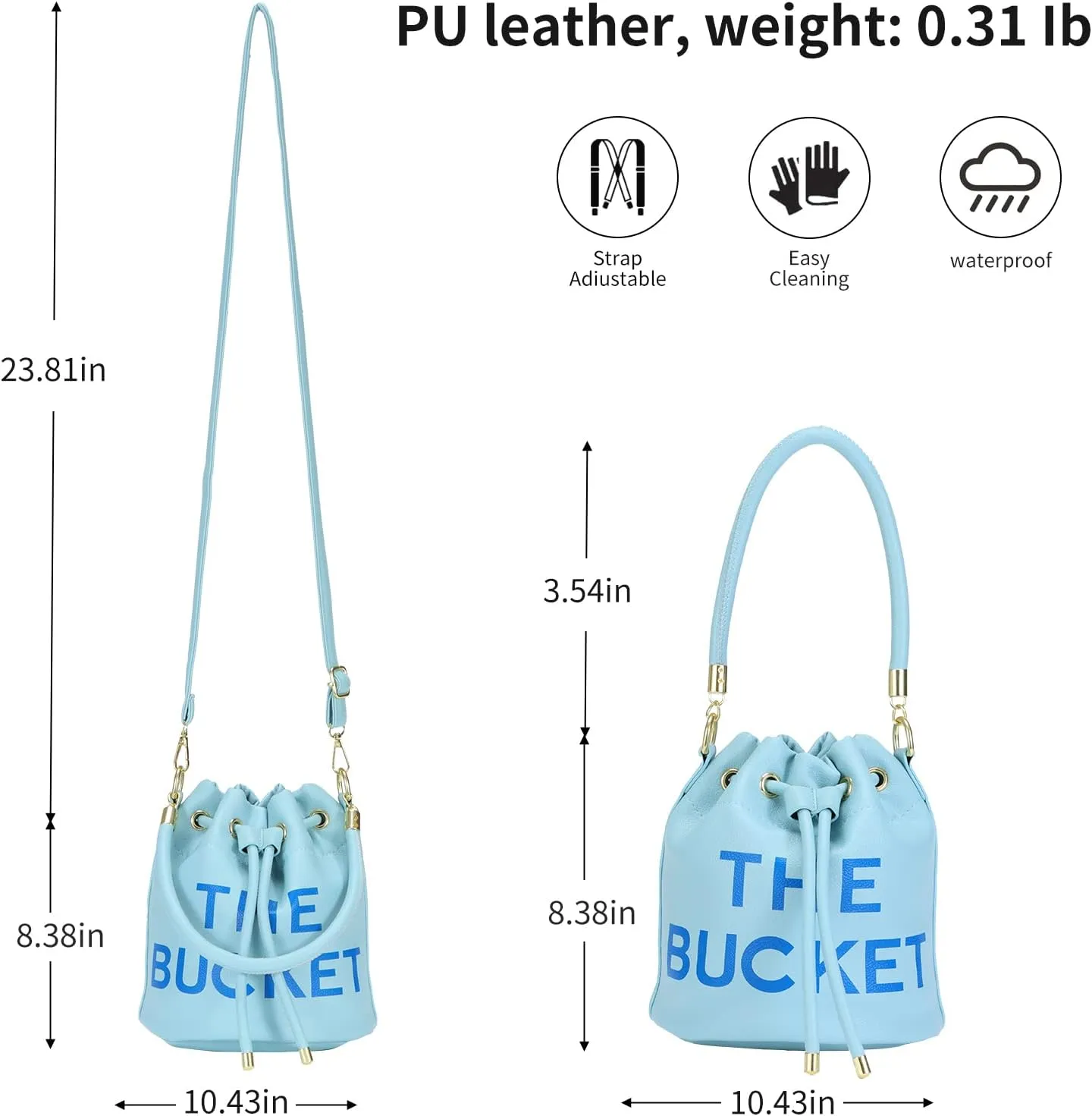 JQAliMOVV Mini Leather Bucket Bags for Women Drawstring Bucket Purse Crossbody Handbags Hobo Bag