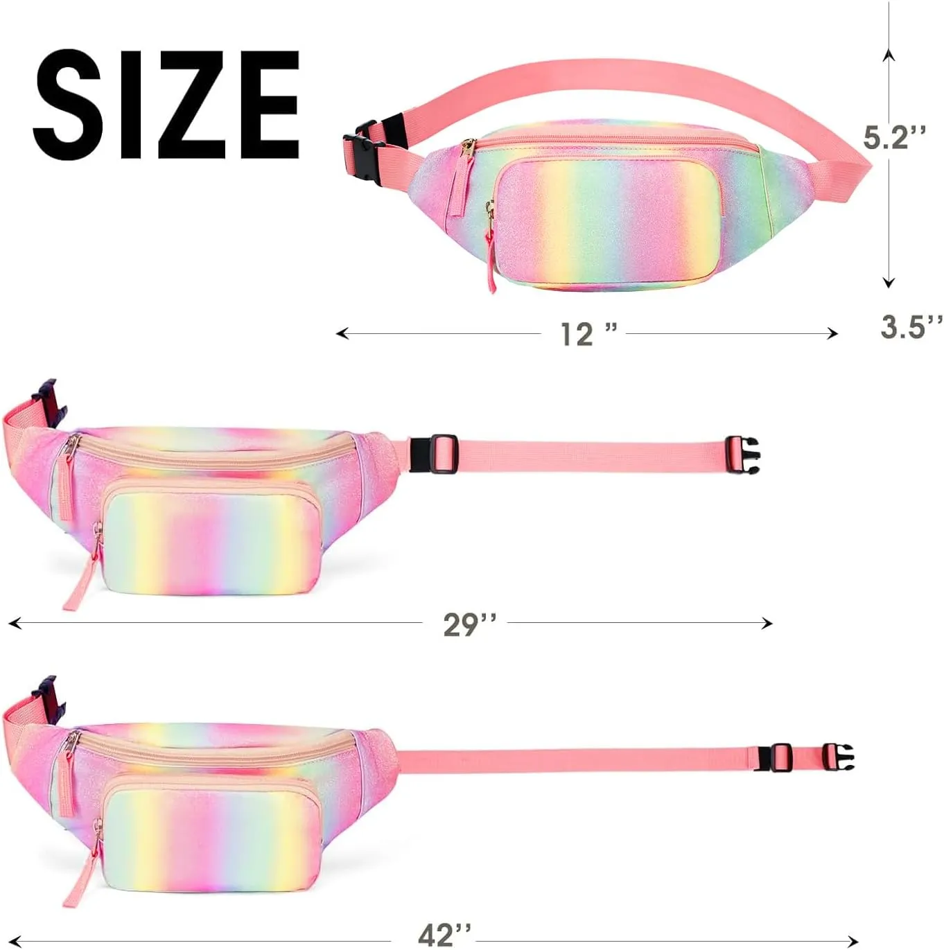 Kids Fanny Pack for Girls, Cute Waist Bag for Cute Girls Gifts
