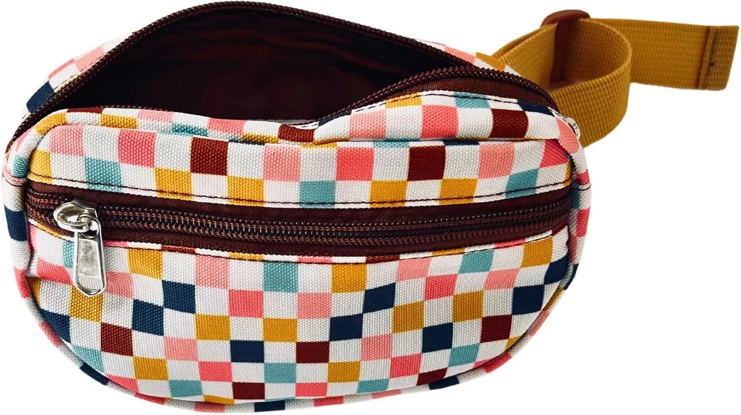 Kid's Modern Fanny Pack/Waist Pack (Checkered Multi)