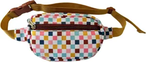 Kid's Modern Fanny Pack/Waist Pack (Checkered Multi)