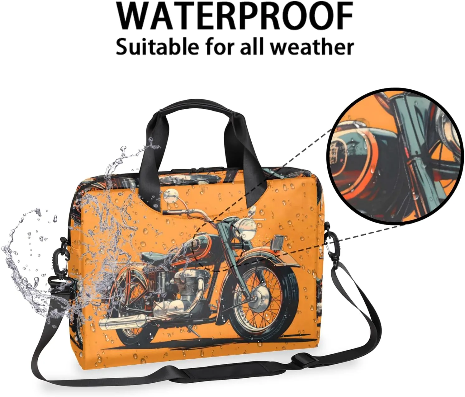 Laptop Bag 15.6 Inch Laptop Sleeve Case with Shoulder Straps Computer Slim Briefcase for Men and Women