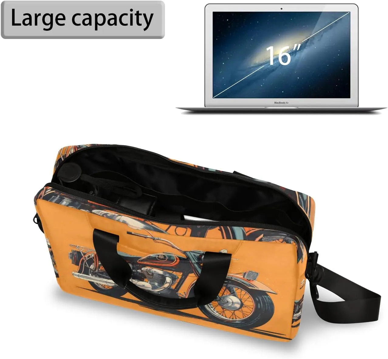 Laptop Bag 15.6 Inch Laptop Sleeve Case with Shoulder Straps Computer Slim Briefcase for Men and Women