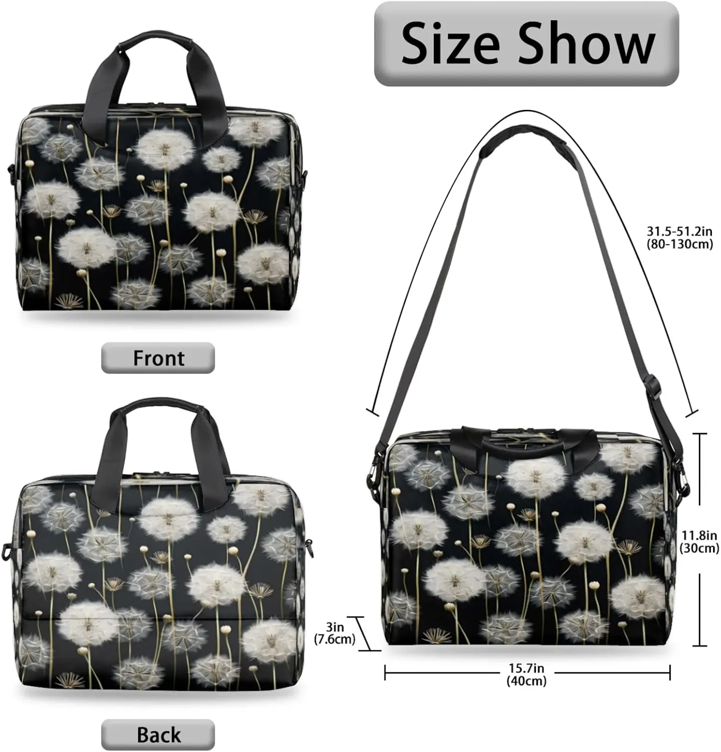 Laptop Shoulder Bag Compatible with Handle, Messenger Shoulder Case for Laptop or Tablet, Laptop Carrying Case