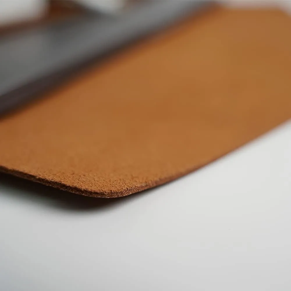 Leather Laptop Sleeve 13 Inch Compatible for 2024 13inch MacBook Air A3113 M3,13 MacBook Pro M2, Surface Pro 3 4 5 6 7, Dell XPS 13 Color Color Brown