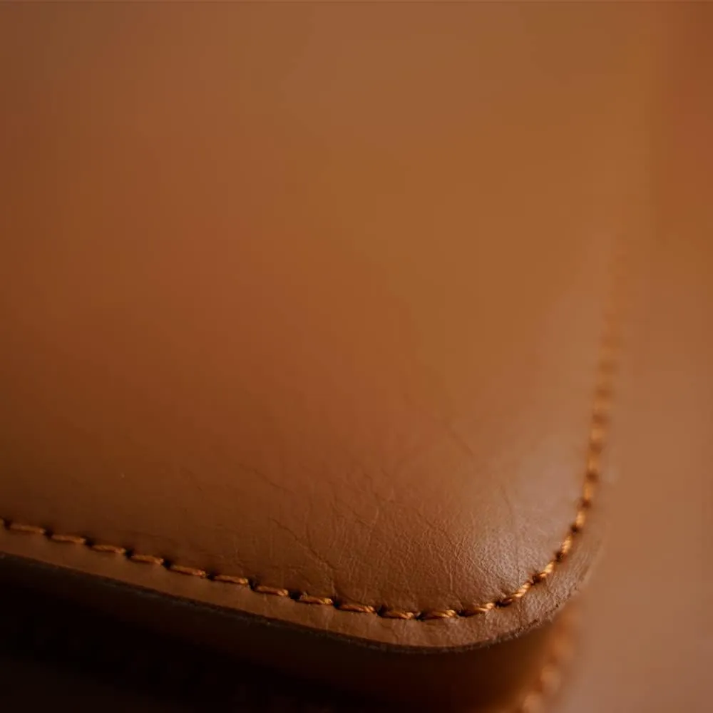 Leather Laptop Sleeve 13 Inch Compatible for 2024 13inch MacBook Air A3113 M3,13 MacBook Pro M2, Surface Pro 3 4 5 6 7, Dell XPS 13 Color Color Brown