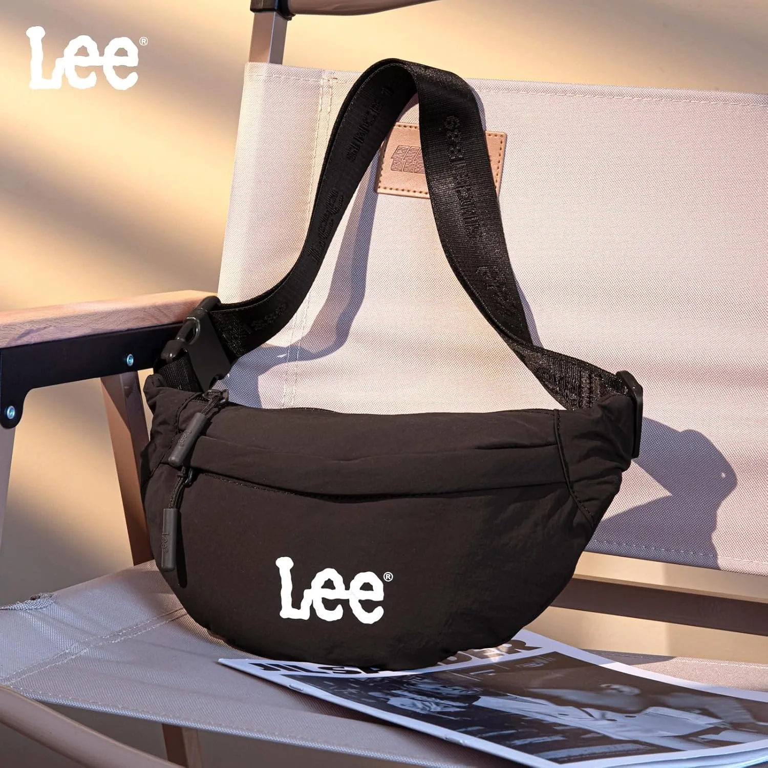 Lee Fanny Packs for Women Water-Resistant Crossbody Bag Lightweight Waist Pack for Travel & Everyday Use, Coffee