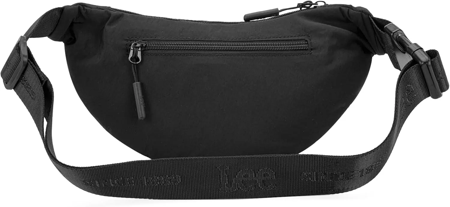 Lee Fanny Packs for Women Water-Resistant Crossbody Bag Lightweight Waist Pack for Travel & Everyday Use, Jet Black