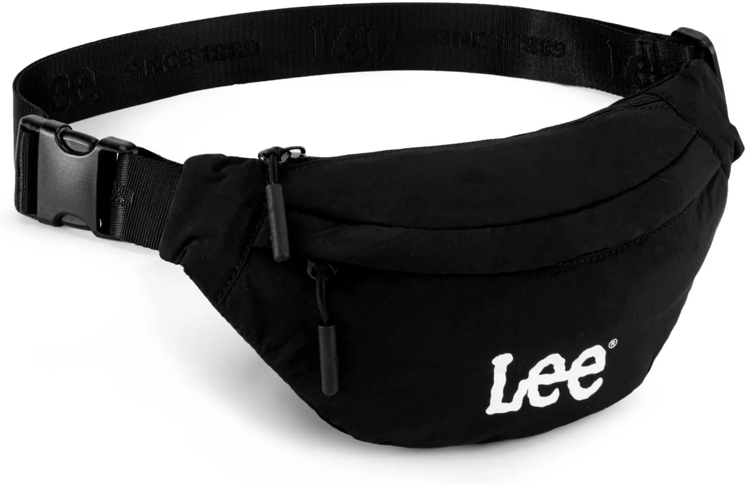 Lee Fanny Packs for Women Water-Resistant Crossbody Bag Lightweight Waist Pack for Travel & Everyday Use, Jet Black