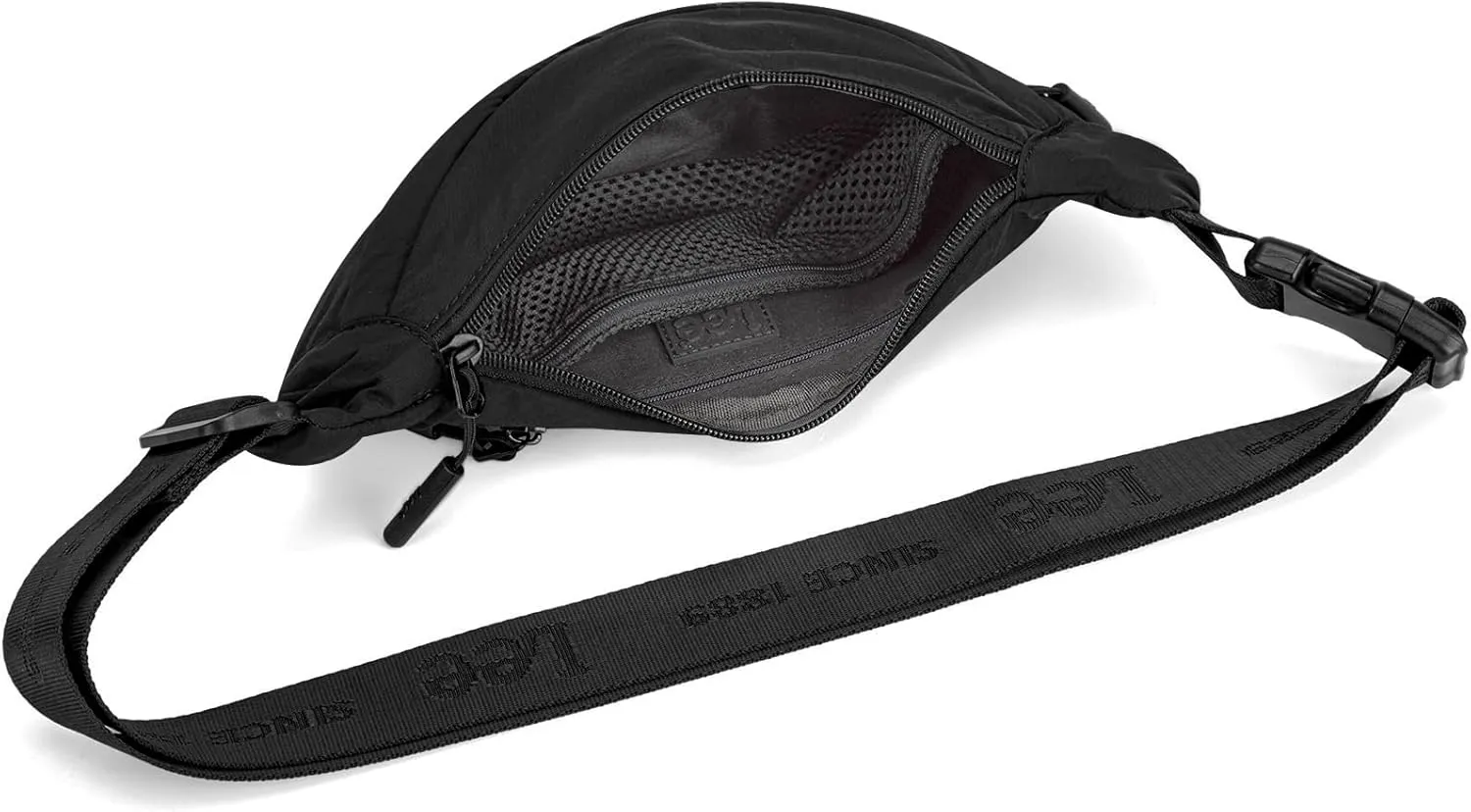 Lee Fanny Packs for Women Water-Resistant Crossbody Bag Lightweight Waist Pack for Travel & Everyday Use, Jet Black