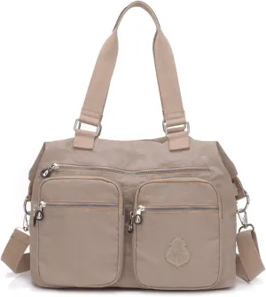 MINTEGRA Handbag for Women Multi Pocket Tote Shoulder Bag Waterproof Crossbody Lunch Bag