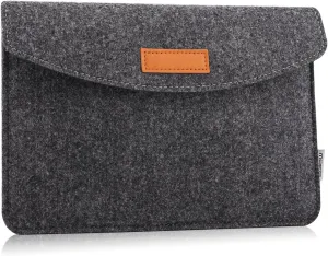 MoKo 7-8 Inch Sleeve Bag, Portable Carrying Protective Felt Tablet Case Cover Fits with iPad Mini (A17 Pro) 8.3" 2024, iPad Mini 6/5/4/3/2/1, Galaxy Tab S2 8.0, Tab A 8.0, ZenPad Z8s 7.9,Dark Gray