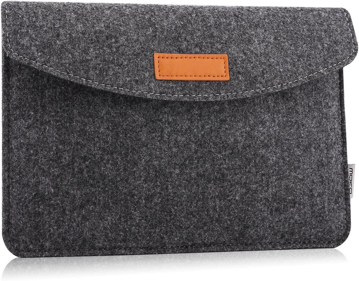 MoKo 7-8 Inch Sleeve Bag, Portable Carrying Protective Felt Tablet Case Cover Fits with iPad Mini (A17 Pro) 8.3" 2024, iPad Mini 6/5/4/3/2/1, Galaxy Tab S2 8.0, Tab A 8.0, ZenPad Z8s 7.9,Dark Gray