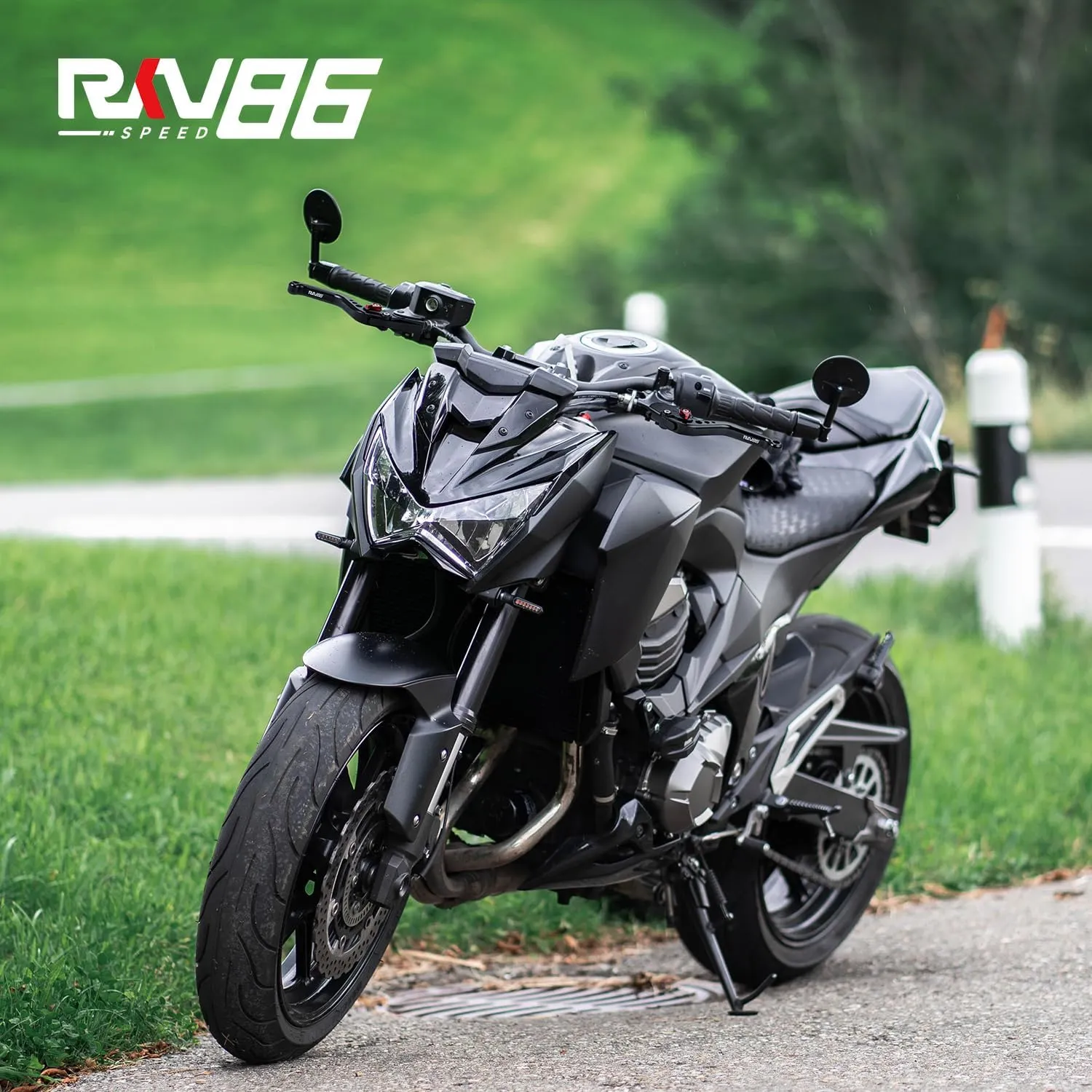 Motorcycle Brake Clutch Levers Compatible with Kawasaki Z800/Z800E (2013-2016), Z750 (2007-2012) Black