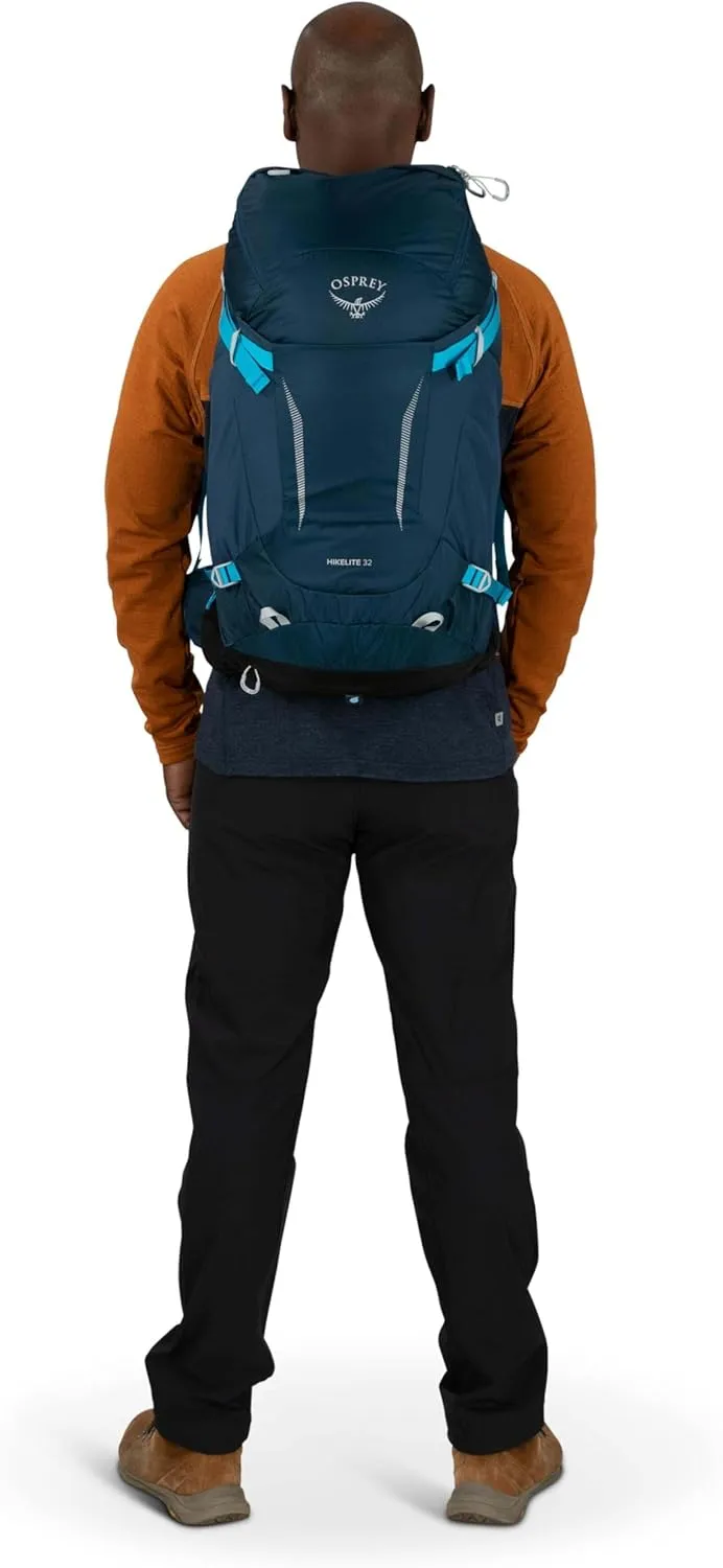 Osprey Hikelite 32L Unisex Hiking Backpack, Pine Leaf Green, S/M