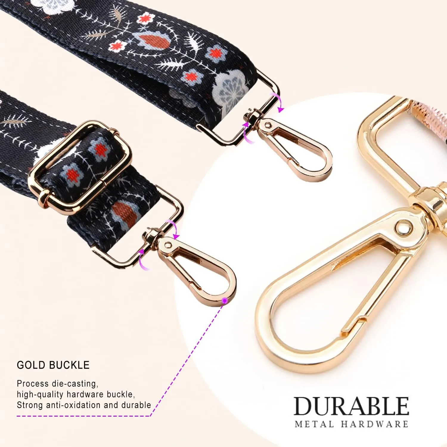 Purse Strap Replacement Crossbody Handbag Shoulder Strap Adjustable