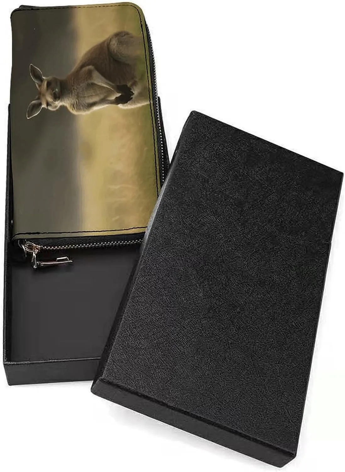 Rfid Wallet Women Personalized Kangaroo Standing on The Grass Long Clutch Wallet Card Wallets For Women Men