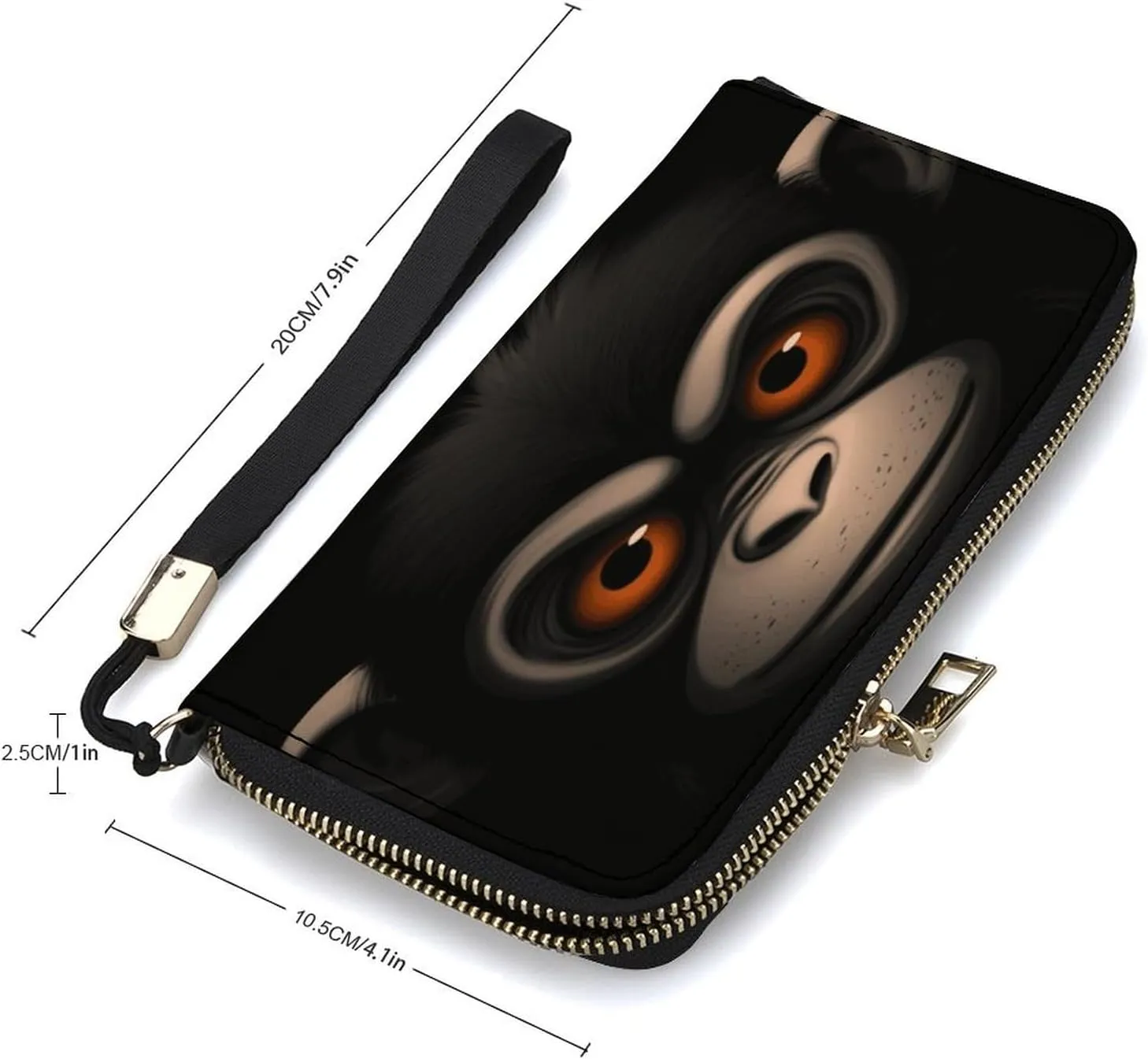 Rfid Wallet Women Personalized Red Eyed Monkey Long Clutch Wallet Card Wallets For Women Men