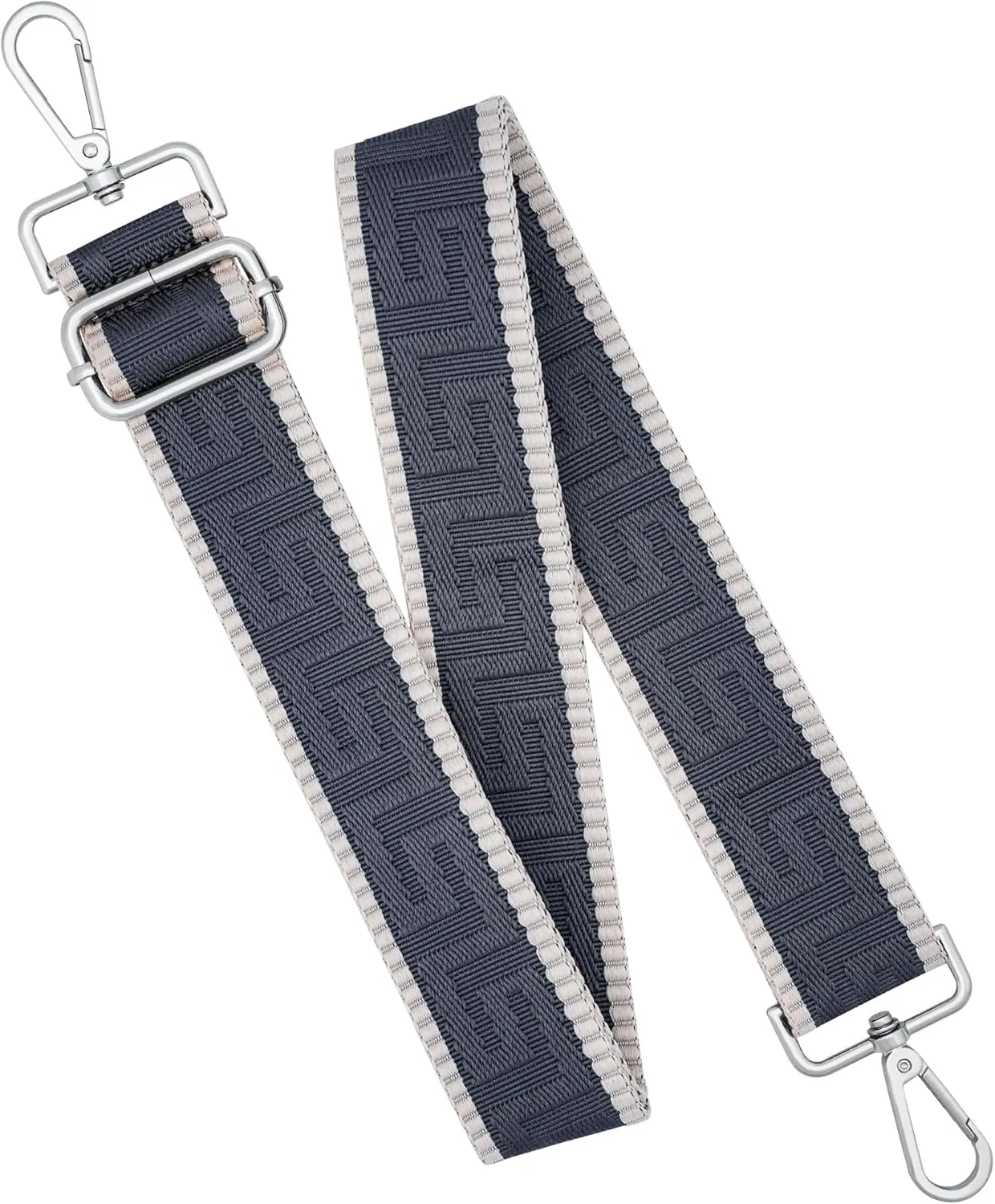 Silver Hardware Purse Strap,Replacement Crossbody Adjustable Shoulder Strap for Handbag Bag