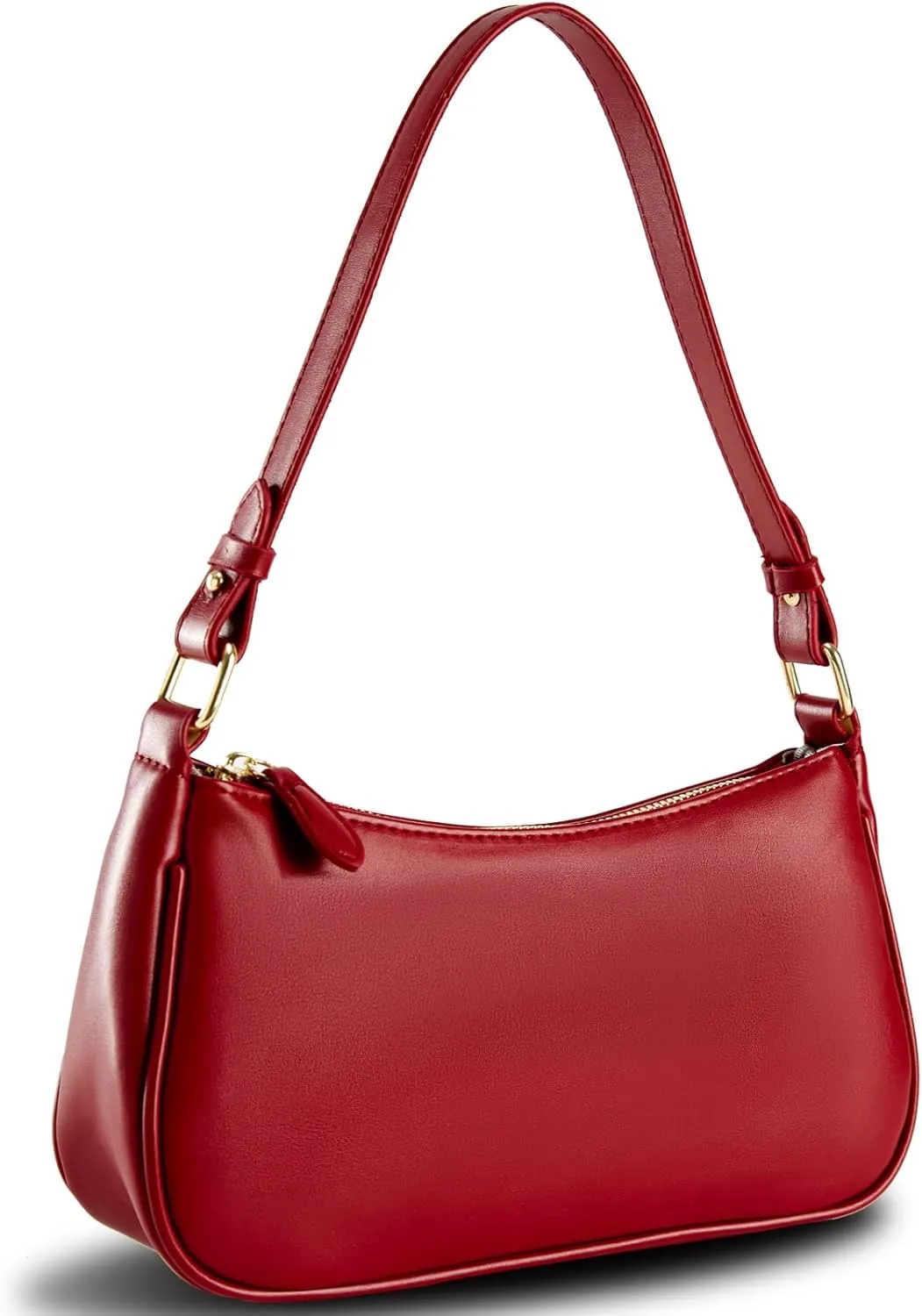 Small Shoulder Bag for women Clutch Purse Handbag with 2 Removable Straps and Zipper Closure Crossbody Bags
