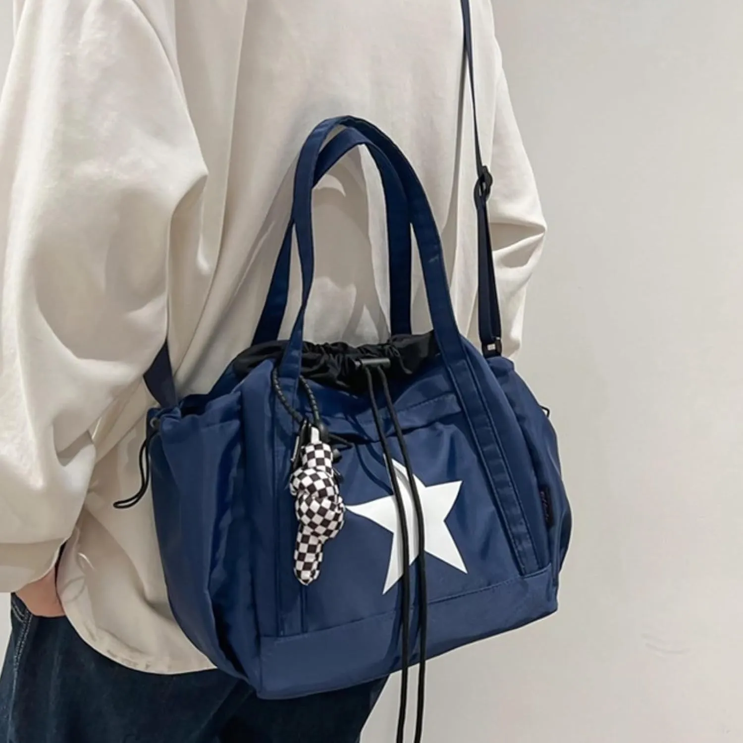 Star Messenger Bag, Vintage Star Tote Bag Y2K, Cute Aesthetic Crossbody Bag For Women, Fashion Shoulder Bag For Travel Bags