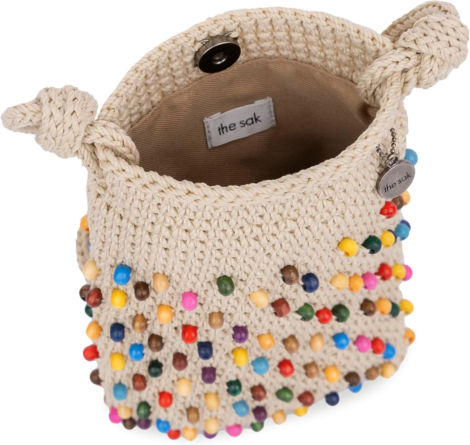 The Sak Josie Mini Crossbody in Crochet with Adjustable Strap