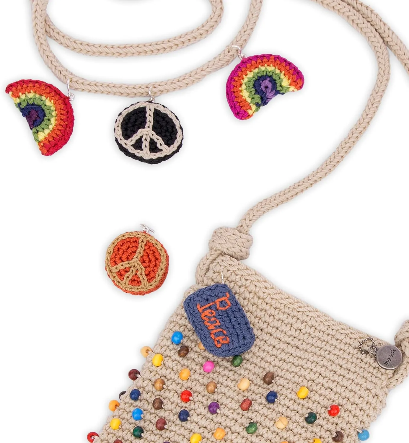 The Sak Josie Mini Crossbody in Crochet with Adjustable Strap
